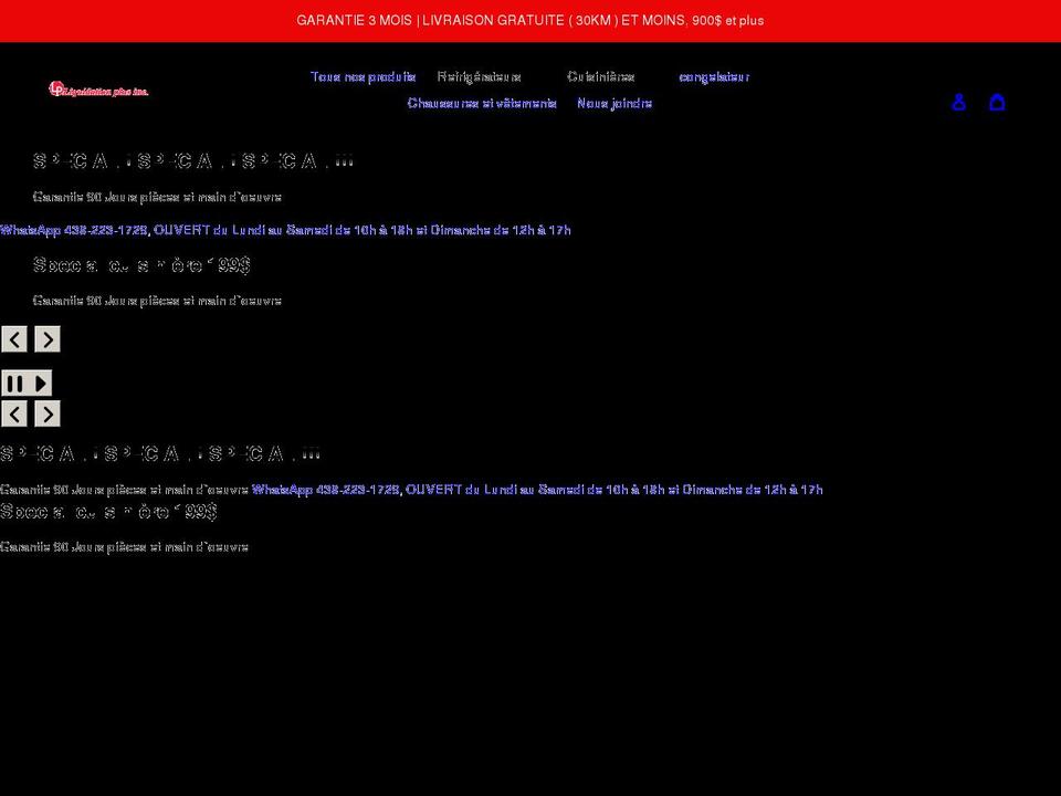 liquidationplus.ca shopify website screenshot