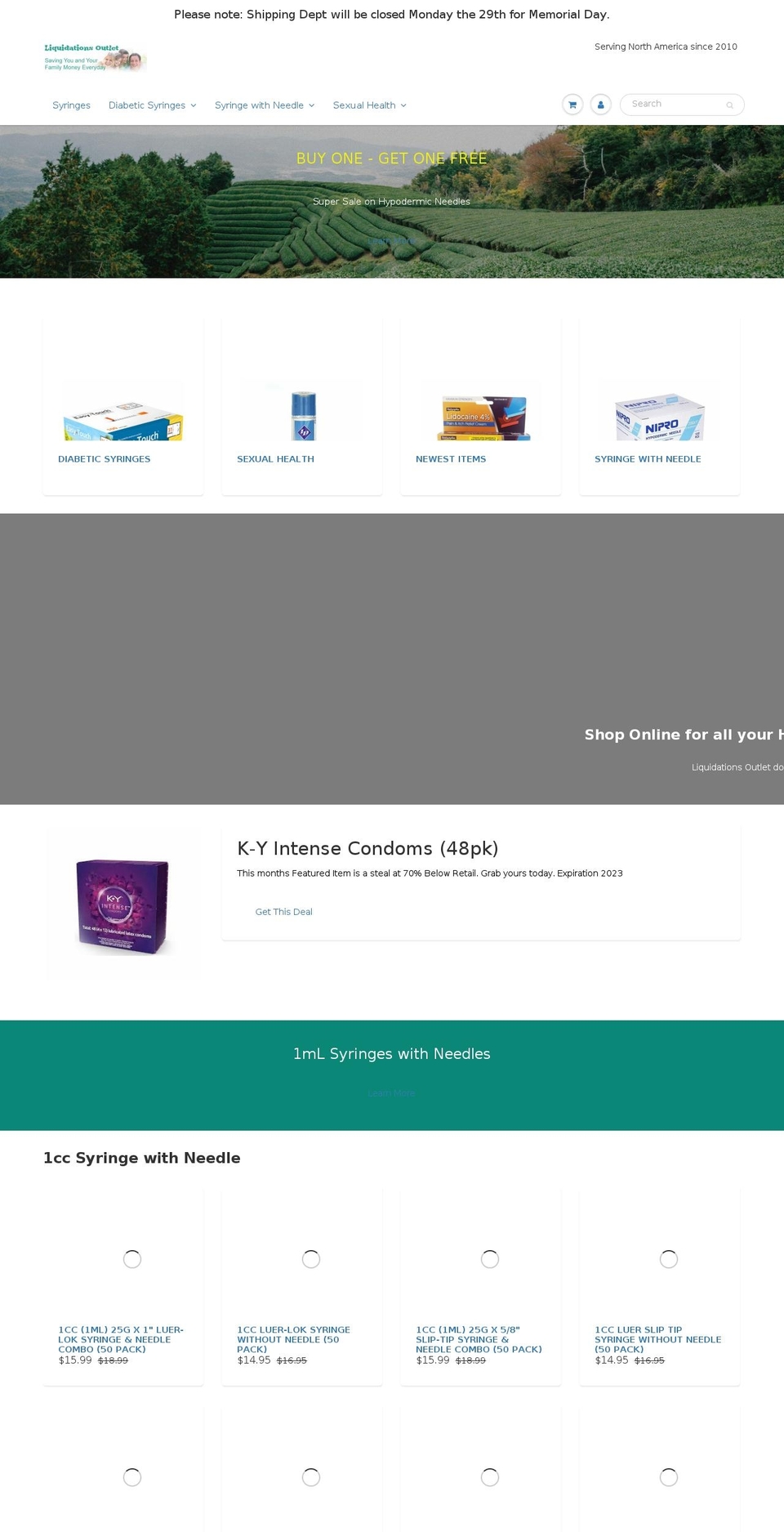 liquidationsoutlet.com shopify website screenshot