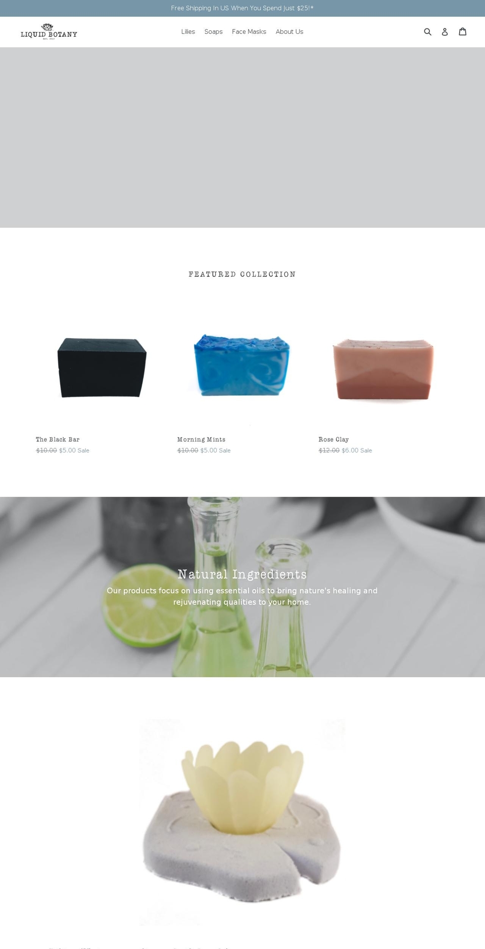 liquidbotany.com — Shopify storefront screenshot