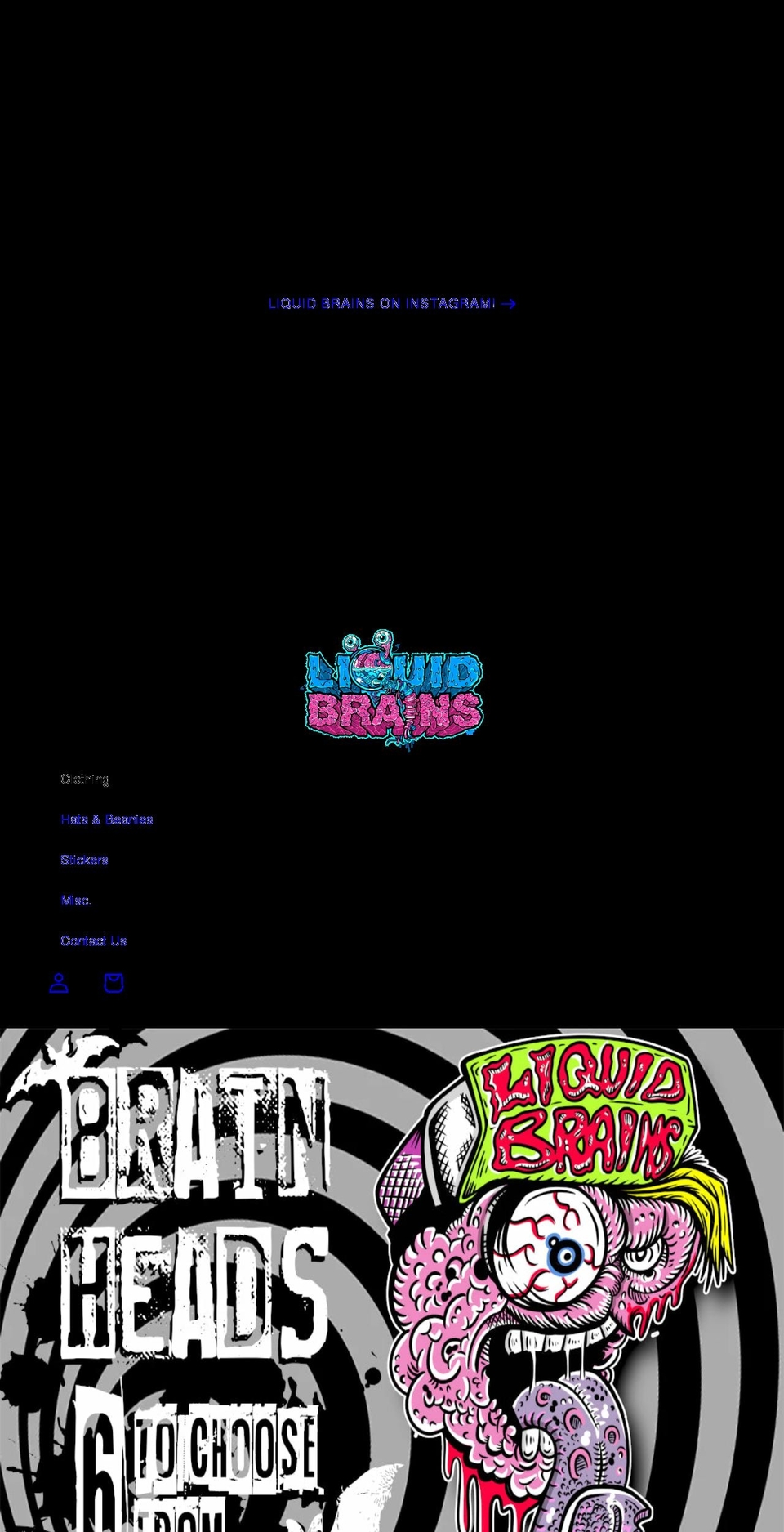liquidbrains.com shopify website screenshot