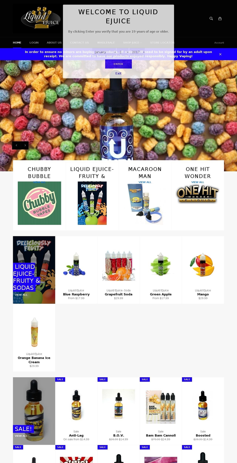 liquidejuice.com shopify website screenshot