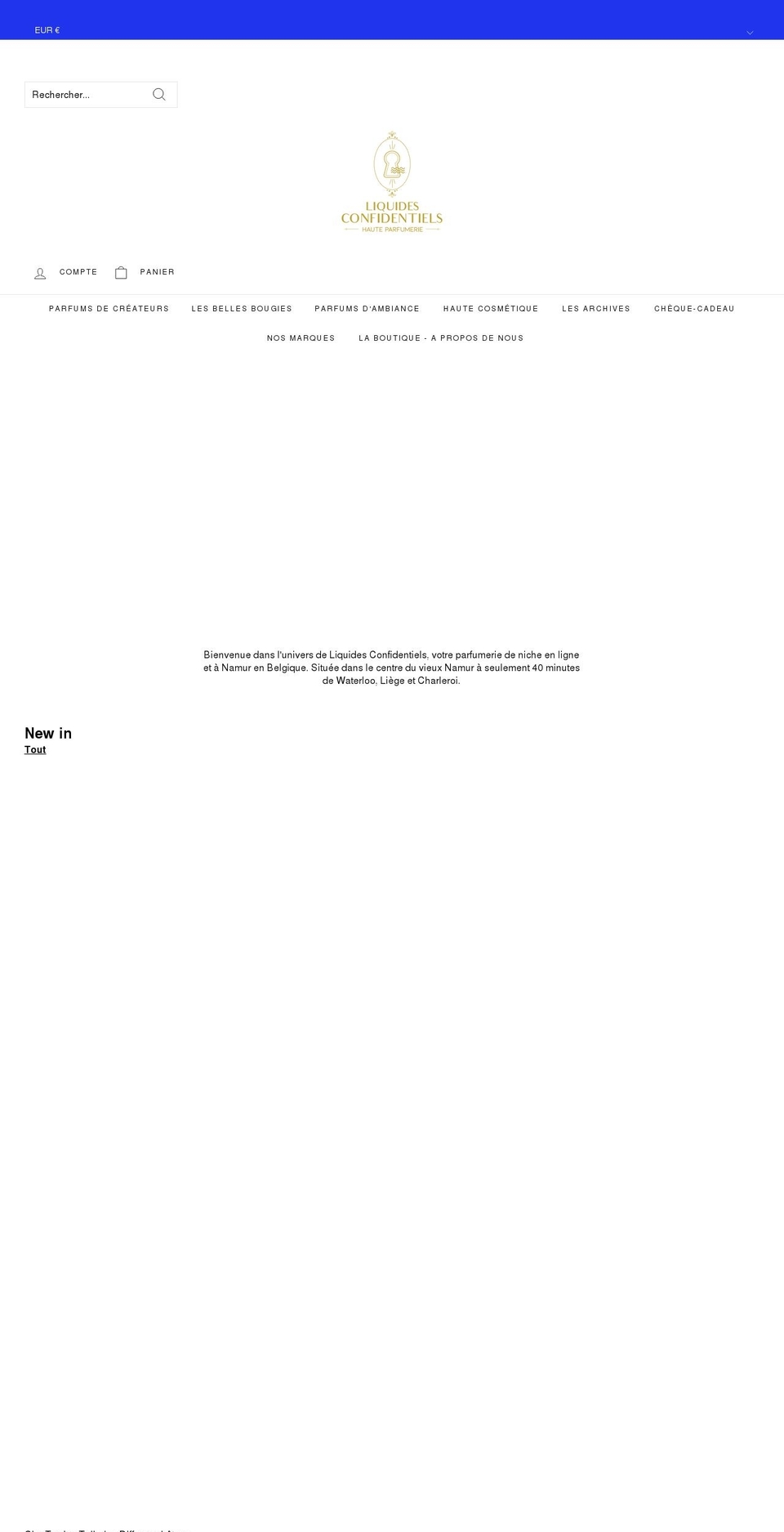 liquidesconfidentiels.com — Shopify storefront screenshot