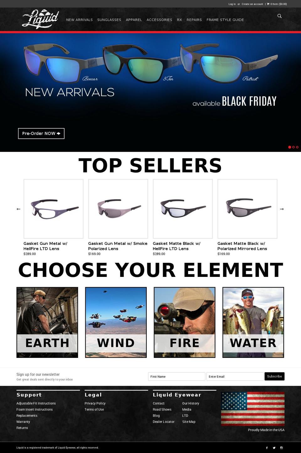 liquideyewear.com shopify website screenshot