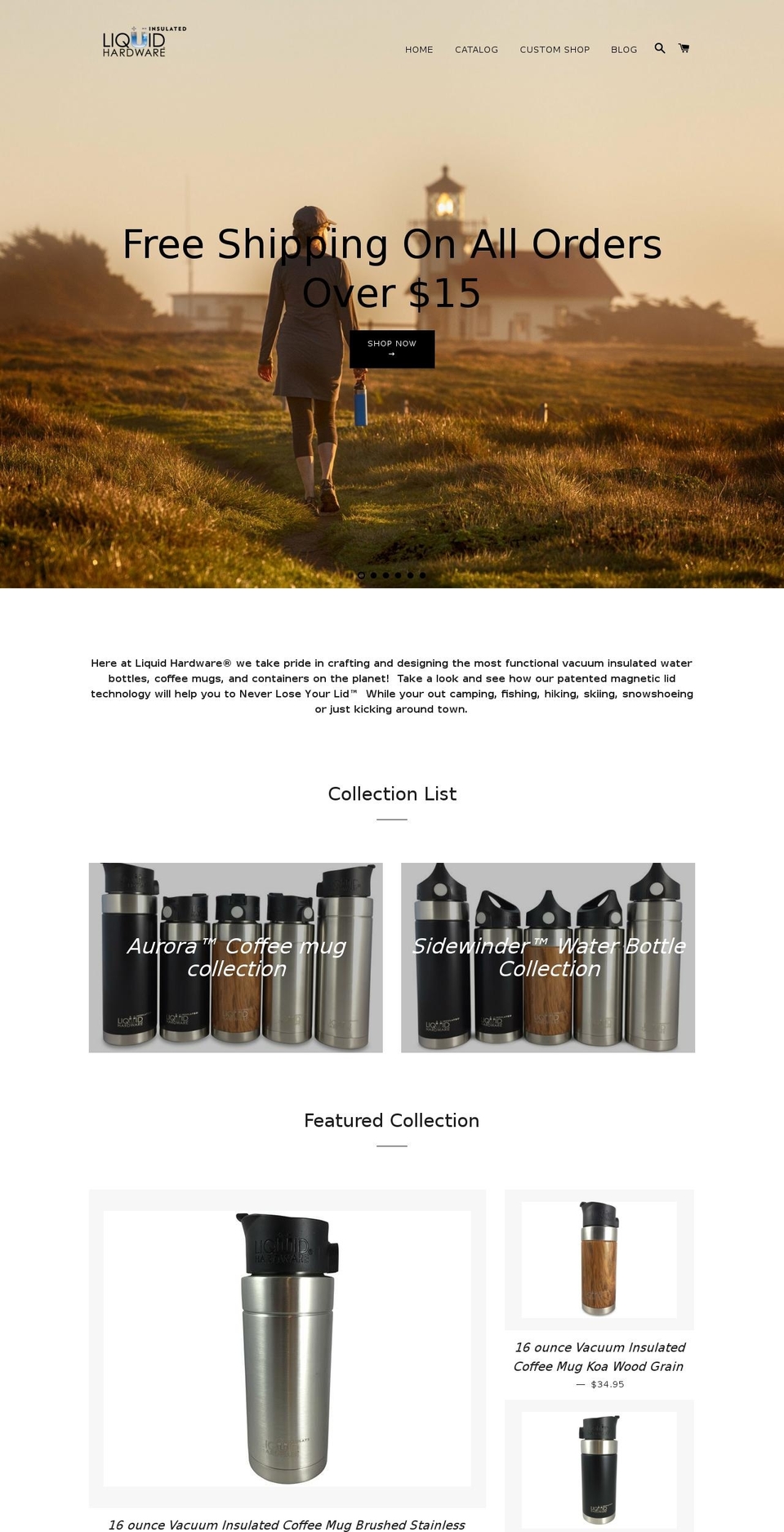 liquidhardware.net shopify website screenshot