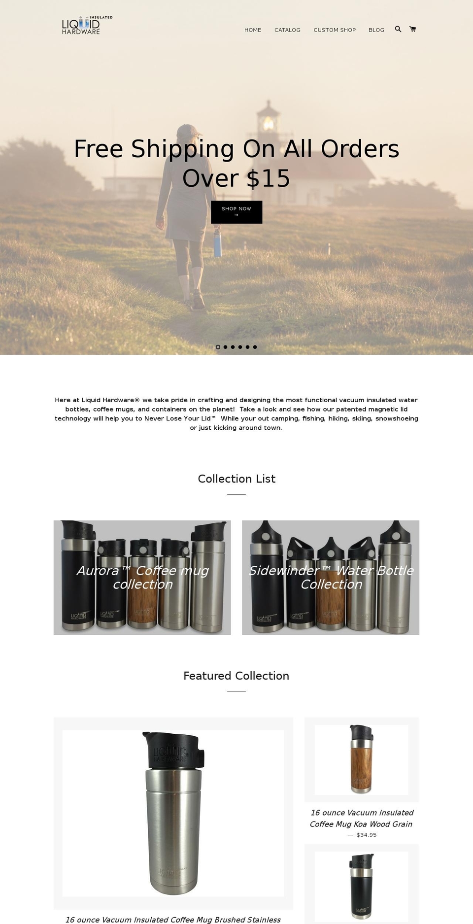 liquidhardwarebottle.com shopify website screenshot