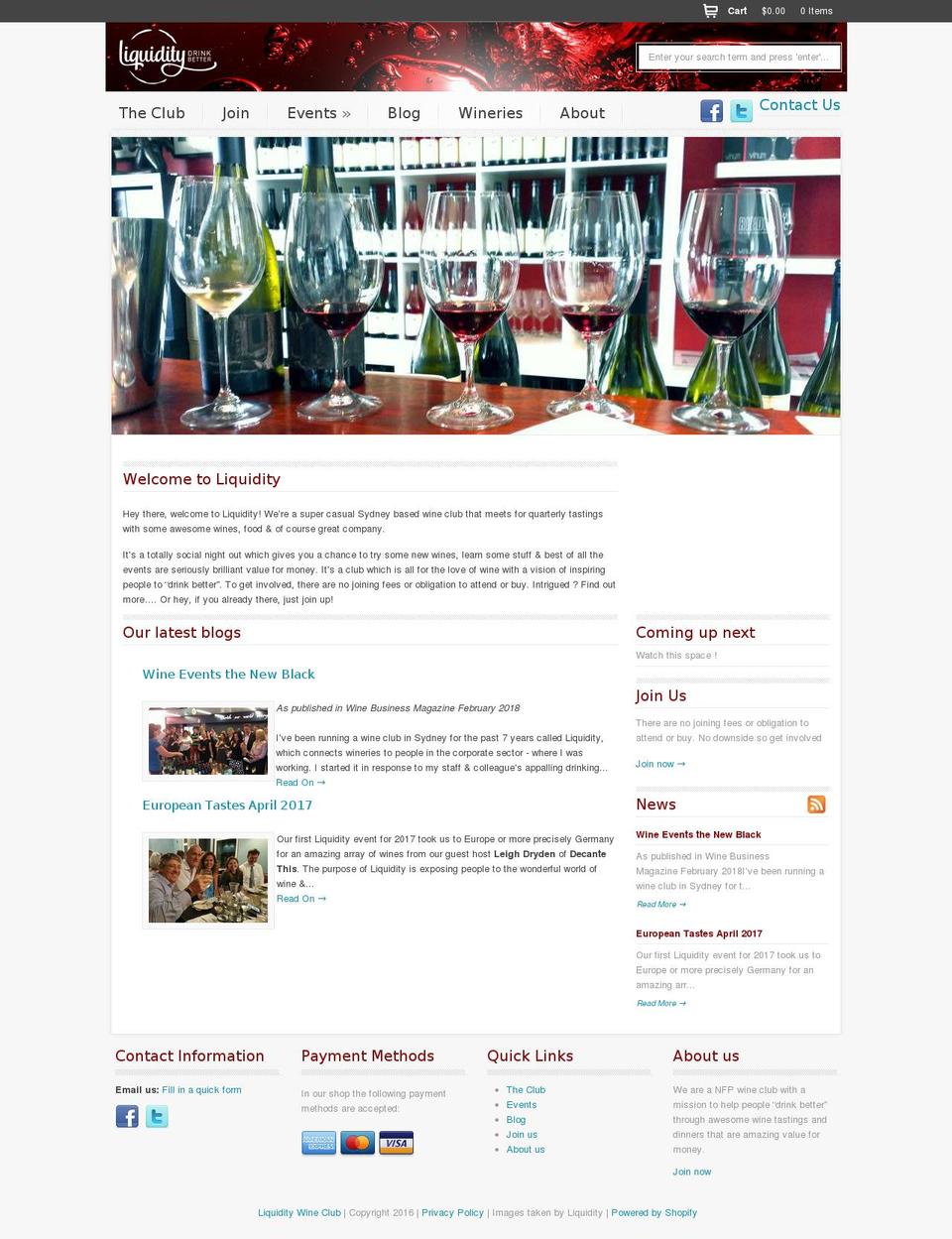 sunlight Shopify theme site example liquiditywine.com