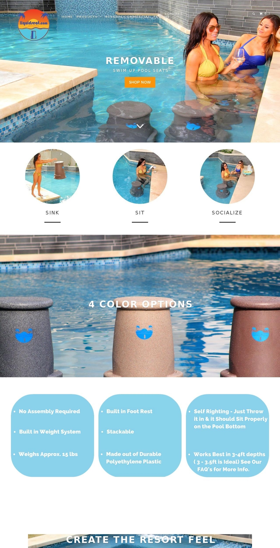 liquidseat.com shopify website screenshot