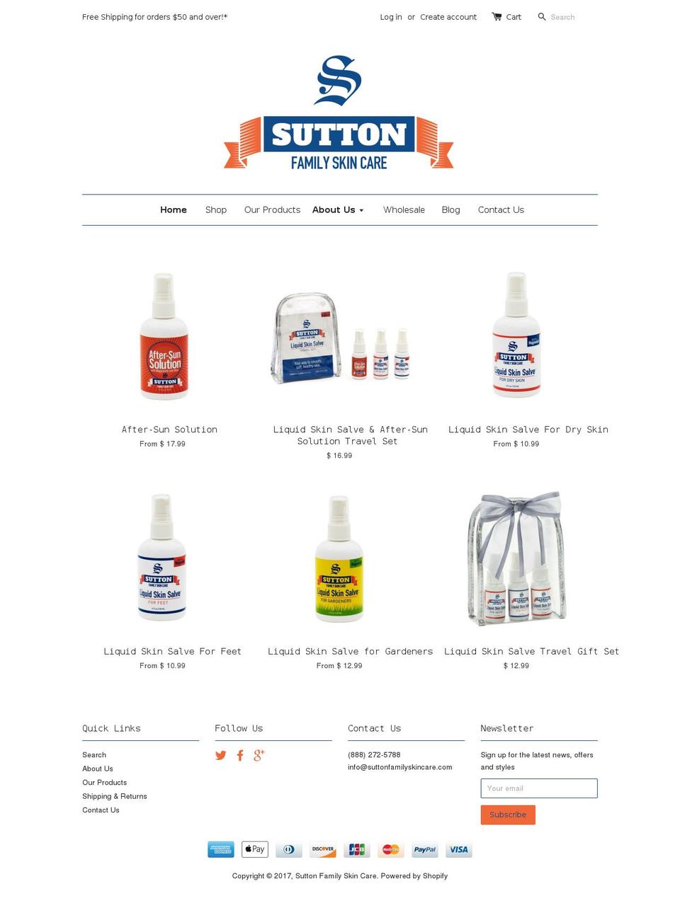 liquidskinsalve.com shopify website screenshot