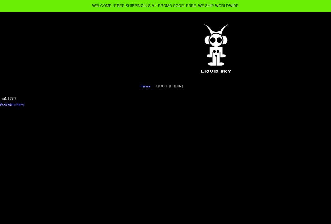 liquidskynyc.com shopify website screenshot