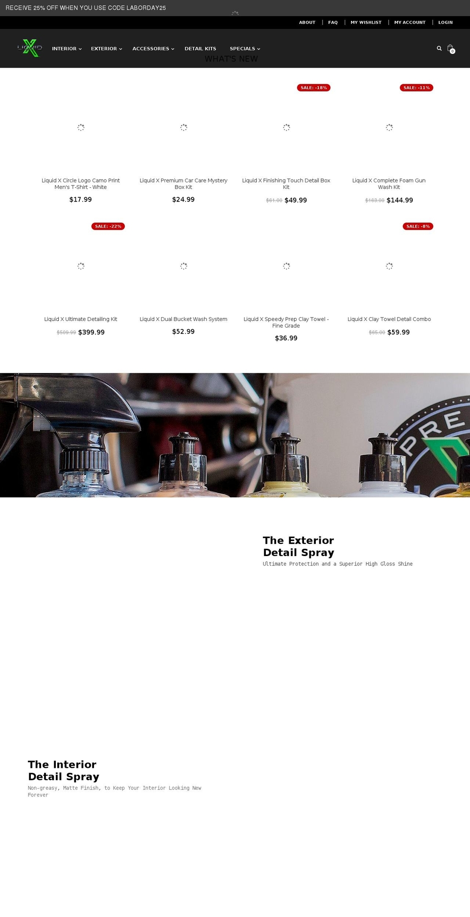 liquidxcarcare.com — Shopify storefront screenshot