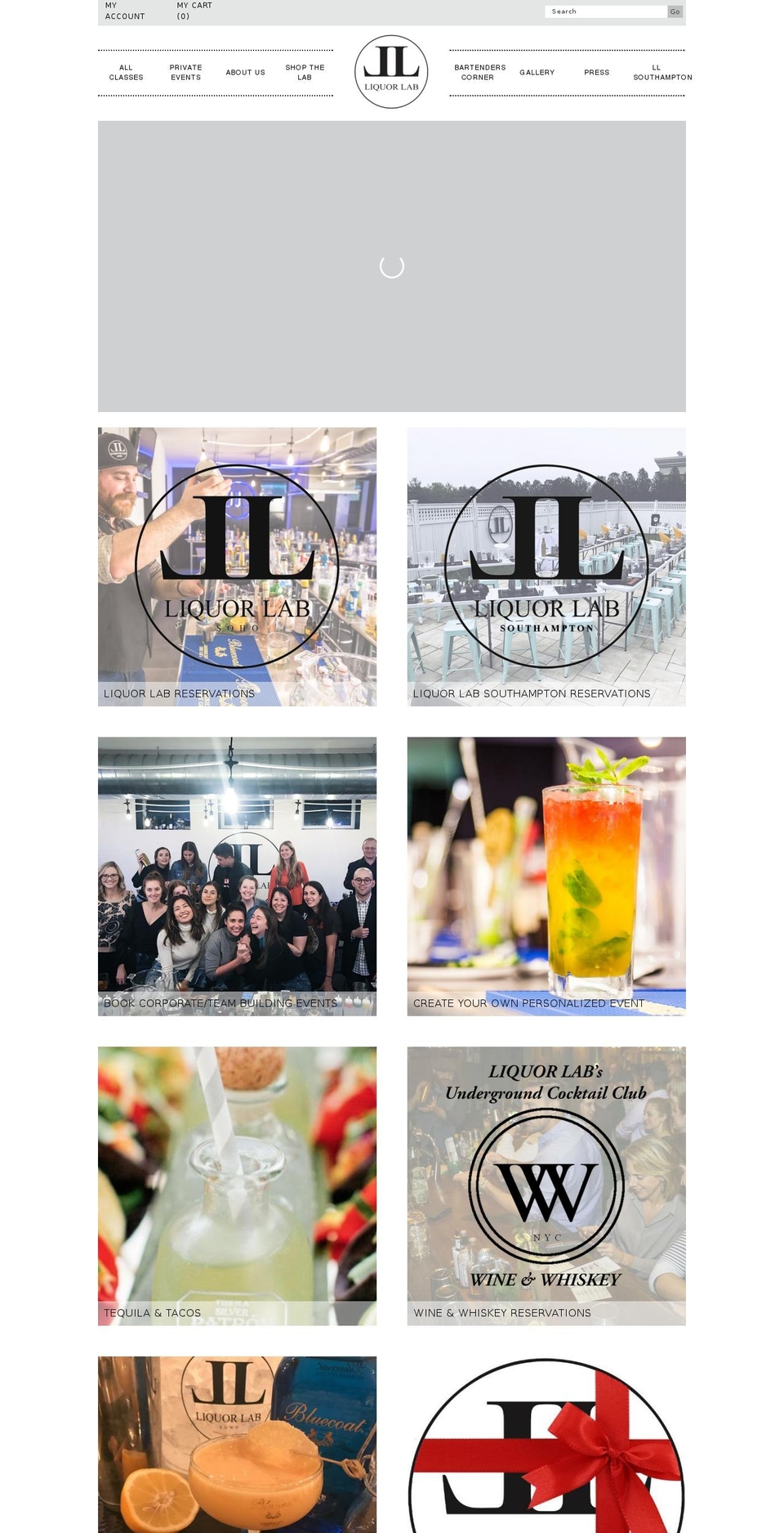 liquorlaboratory.com — Shopify storefront screenshot