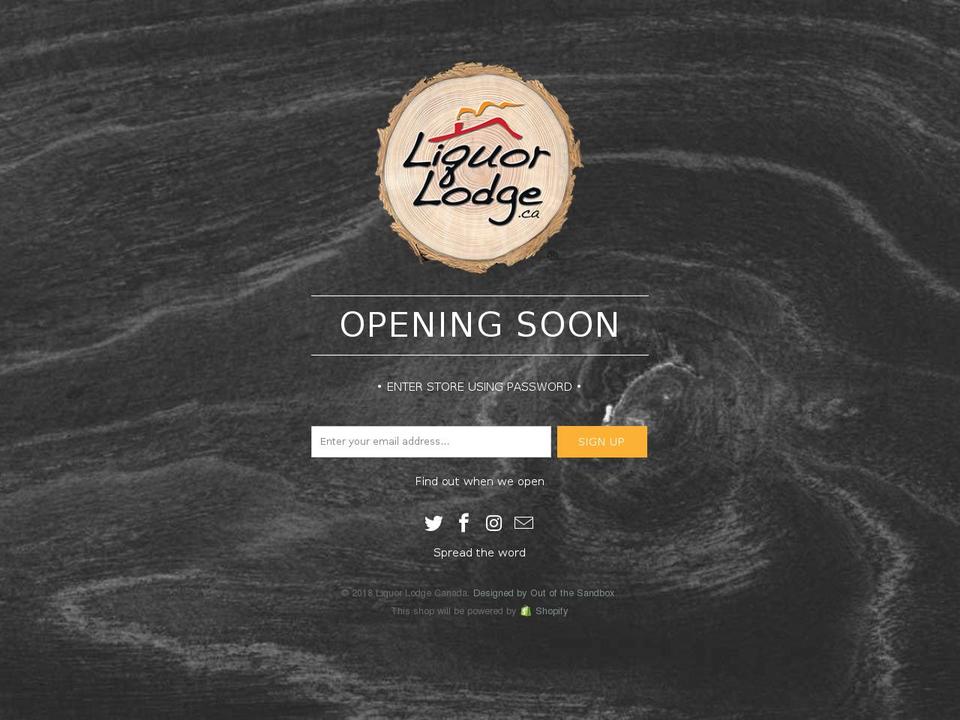 liquorlodge.ca shopify website screenshot