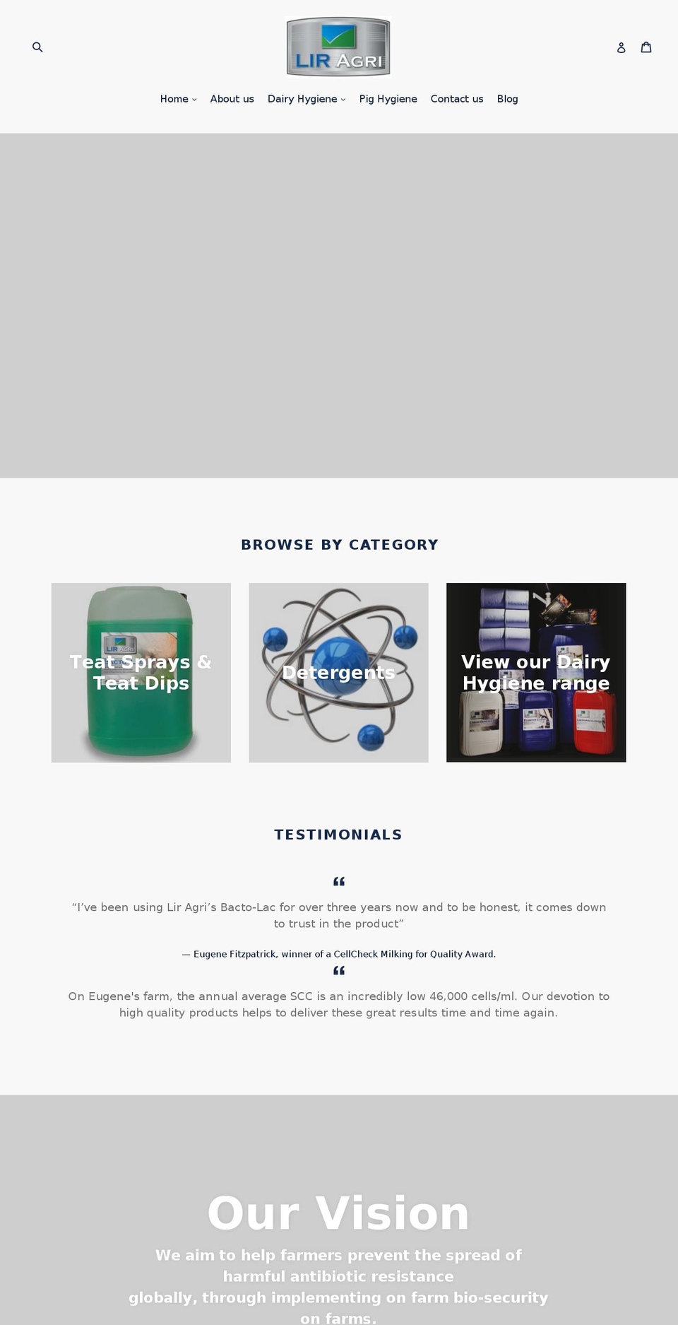 liragri.com — Shopify storefront screenshot