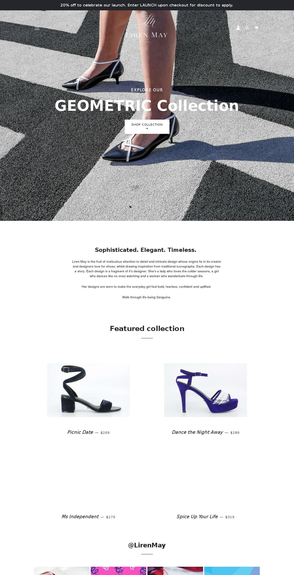 lirenmay.com — Shopify storefront screenshot