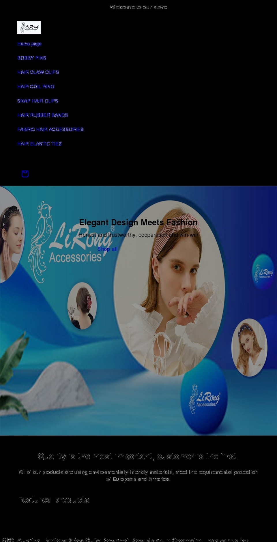 lirongdg.com shopify website screenshot