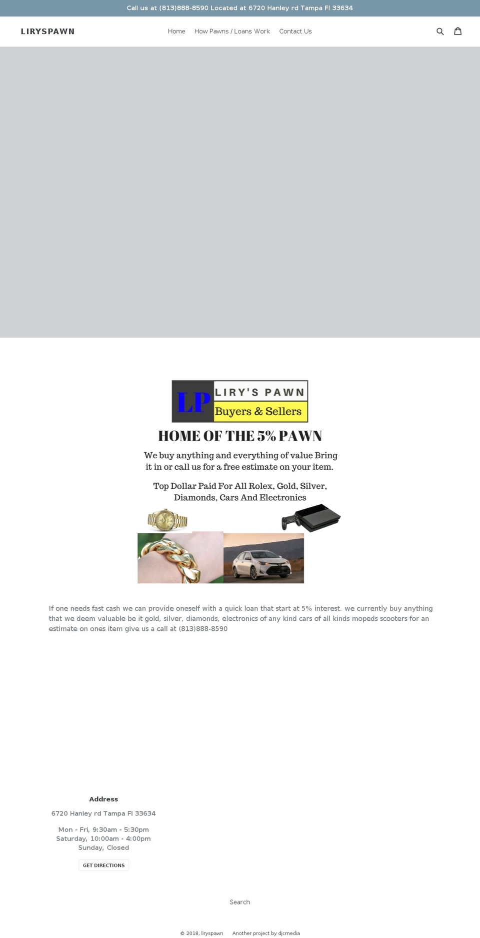 liryspawn.com — Shopify storefront screenshot