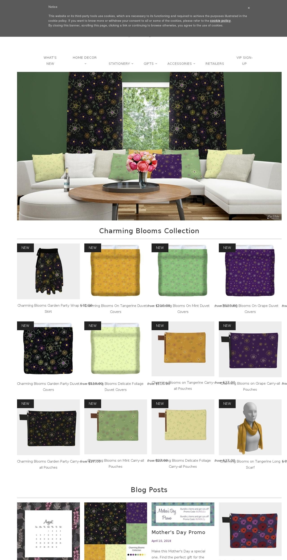 lisablakedesigns.com shopify website screenshot