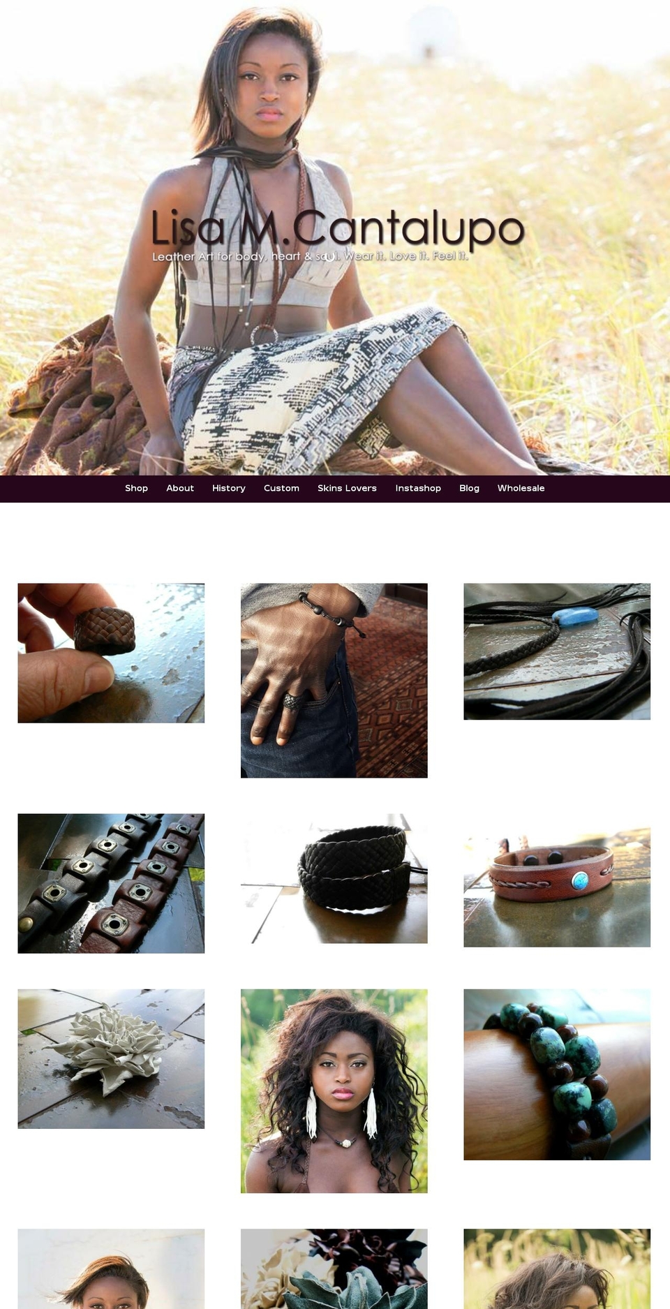 lisacantalupo.com shopify website screenshot