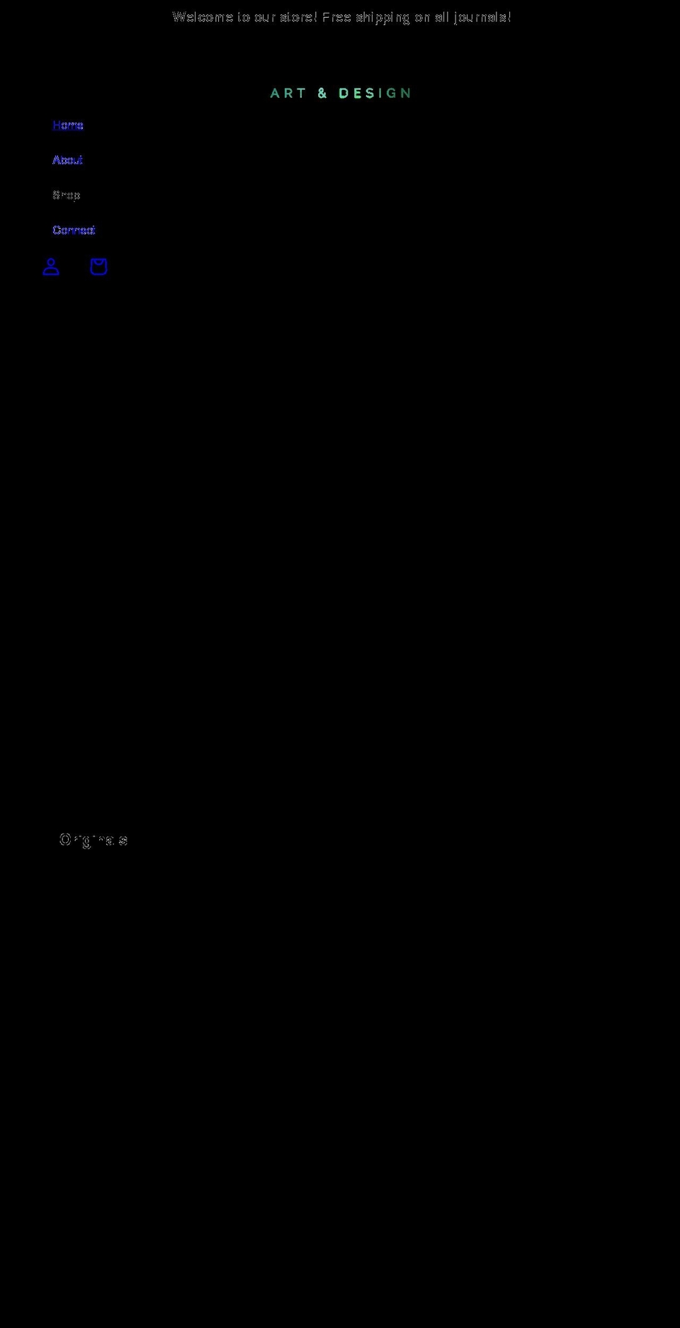 lisahannaart.com shopify website screenshot