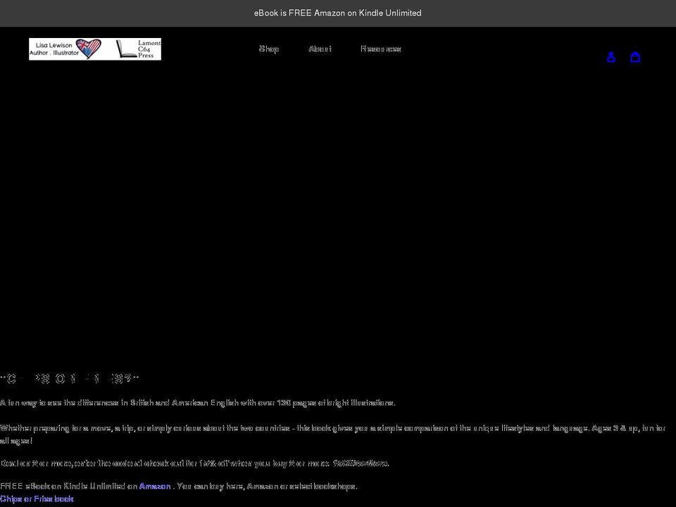 lisalewisonauthor.com shopify website screenshot