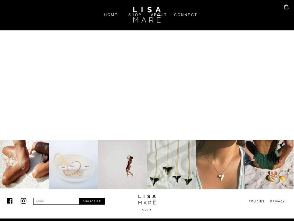lisamare.com — Shopify storefront screenshot