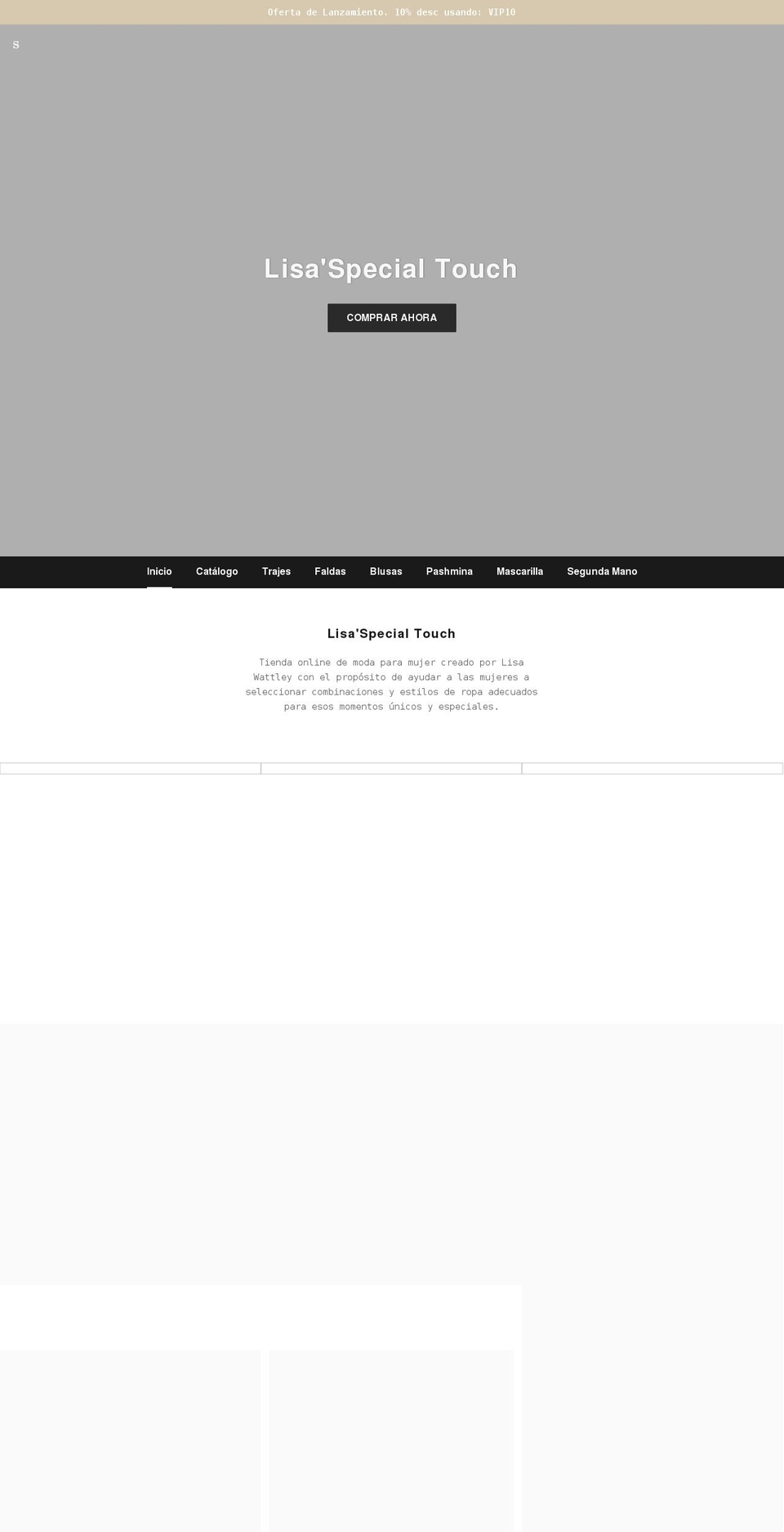 lisaspecialtouch.com shopify website screenshot