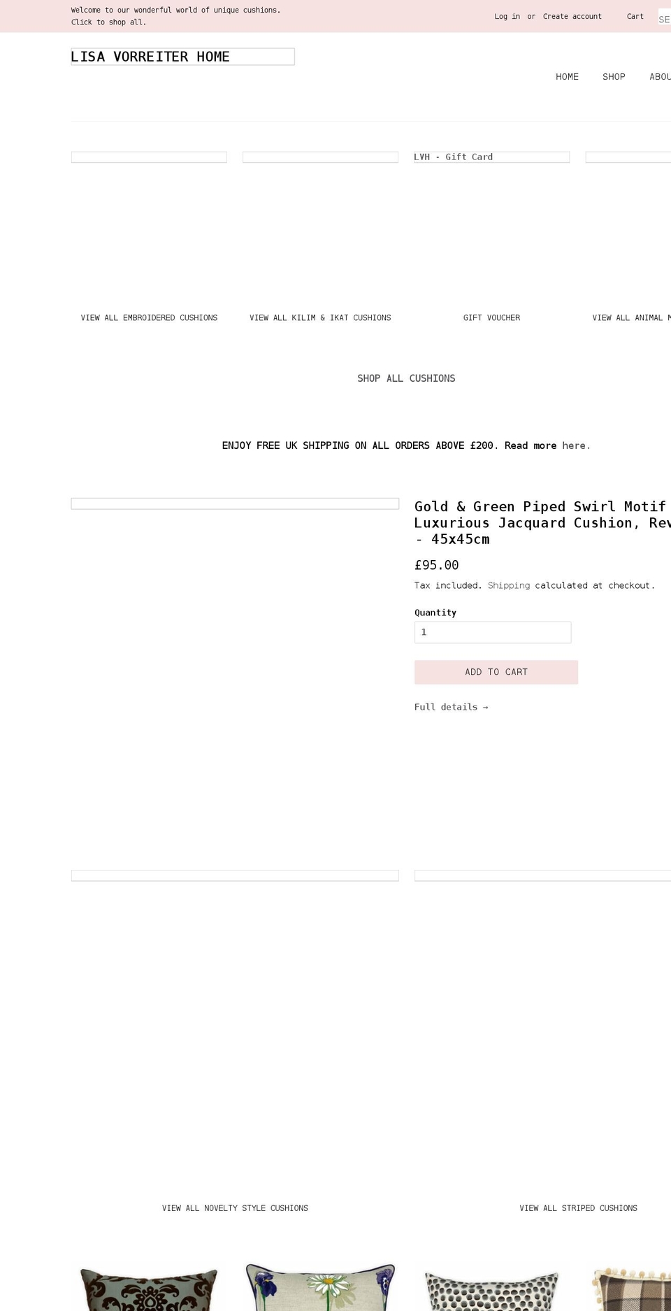 lisavorreiter.com shopify website screenshot