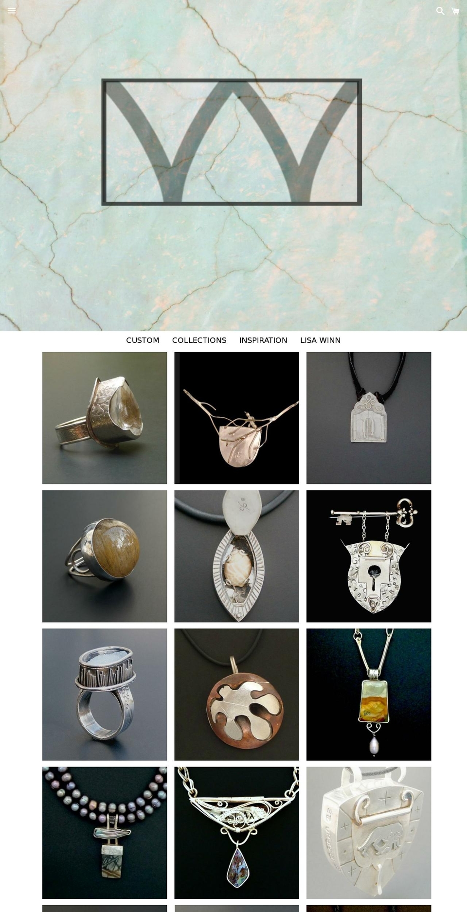 lisawinndesigns.com shopify website screenshot