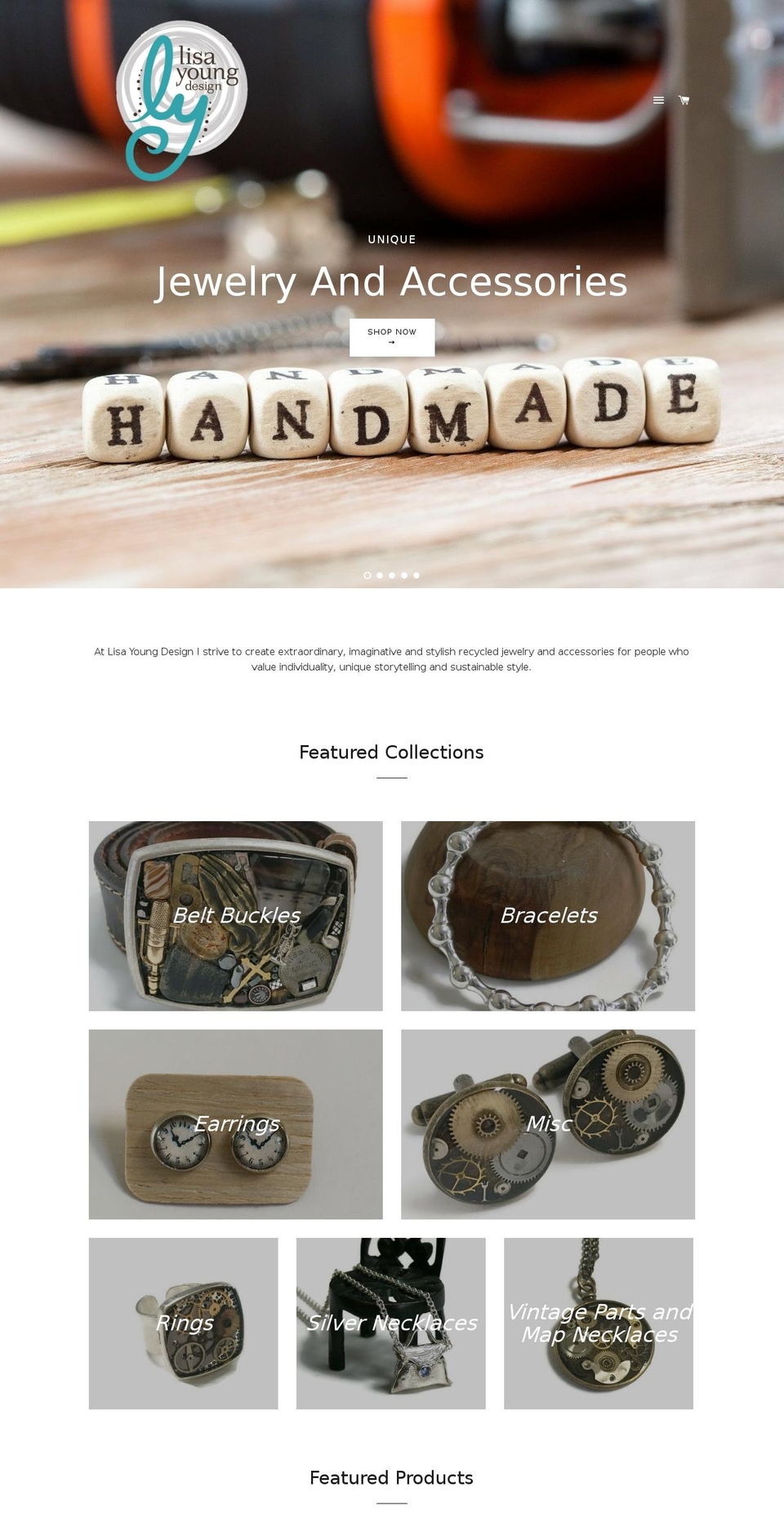 lisayoungdesignshop.com shopify website screenshot