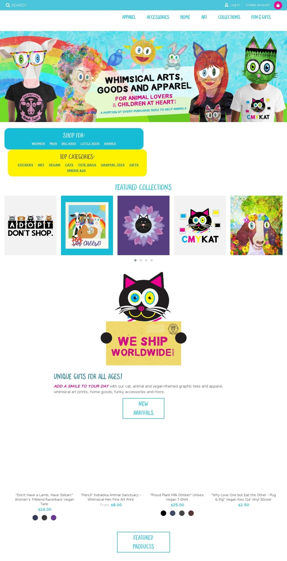 lisetteartshop.com — Shopify storefront screenshot