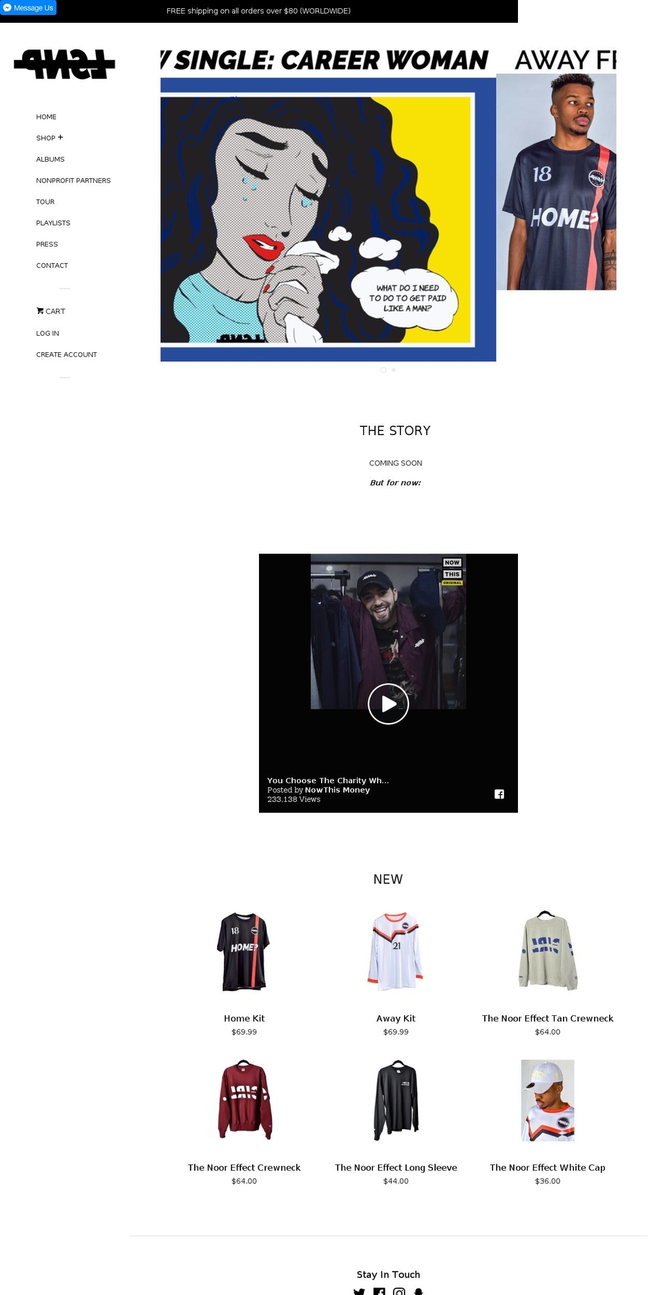 lisnupclothing.com shopify website screenshot