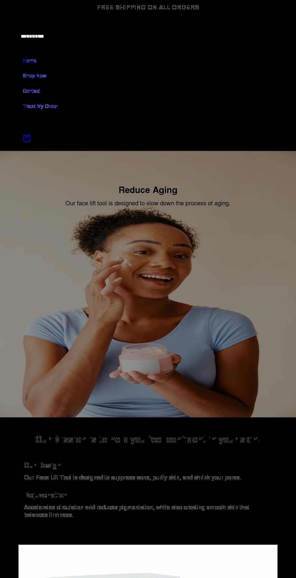 lisseofficial.com shopify website screenshot