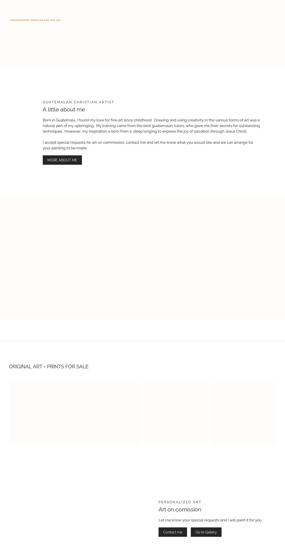 lissetteblancoart.com — Shopify storefront screenshot