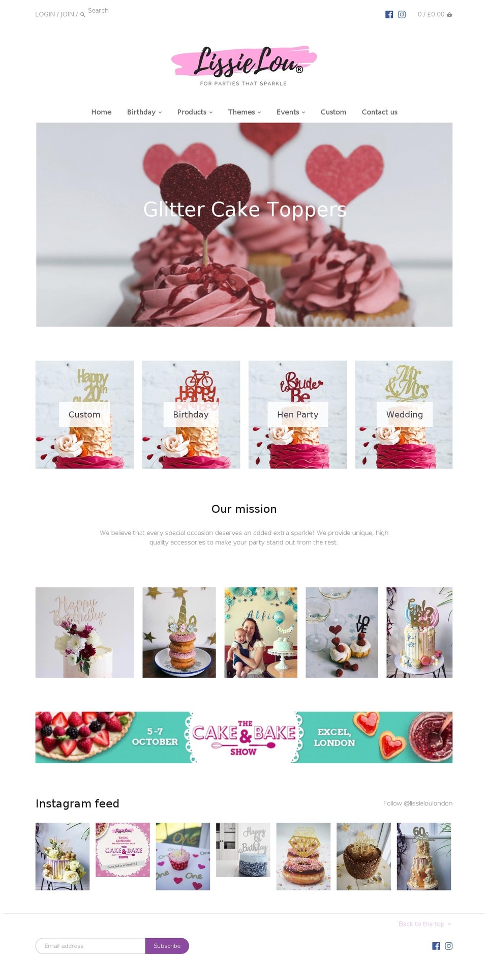 lissielou.com — Shopify storefront screenshot
