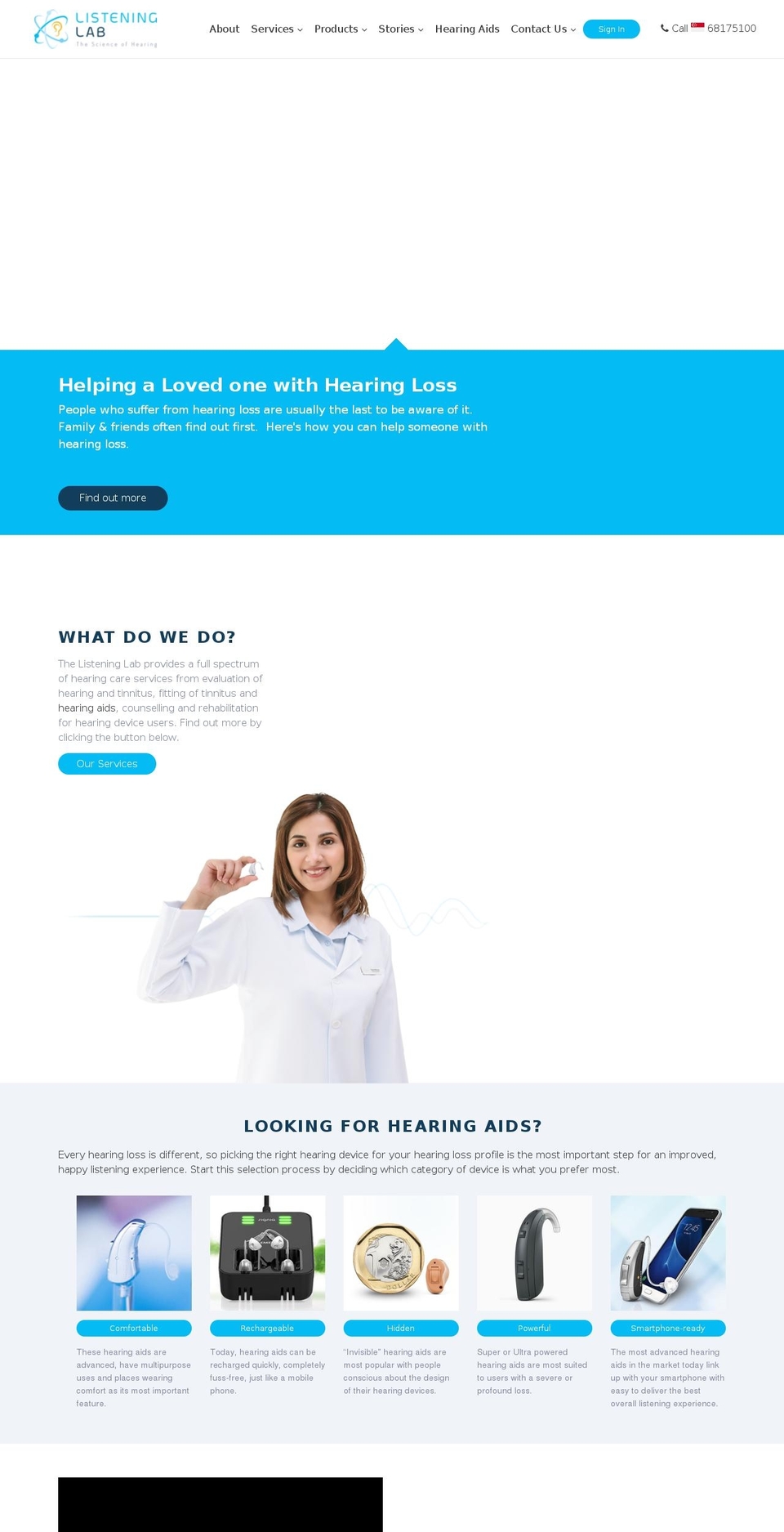 listeninglab.sg shopify website screenshot