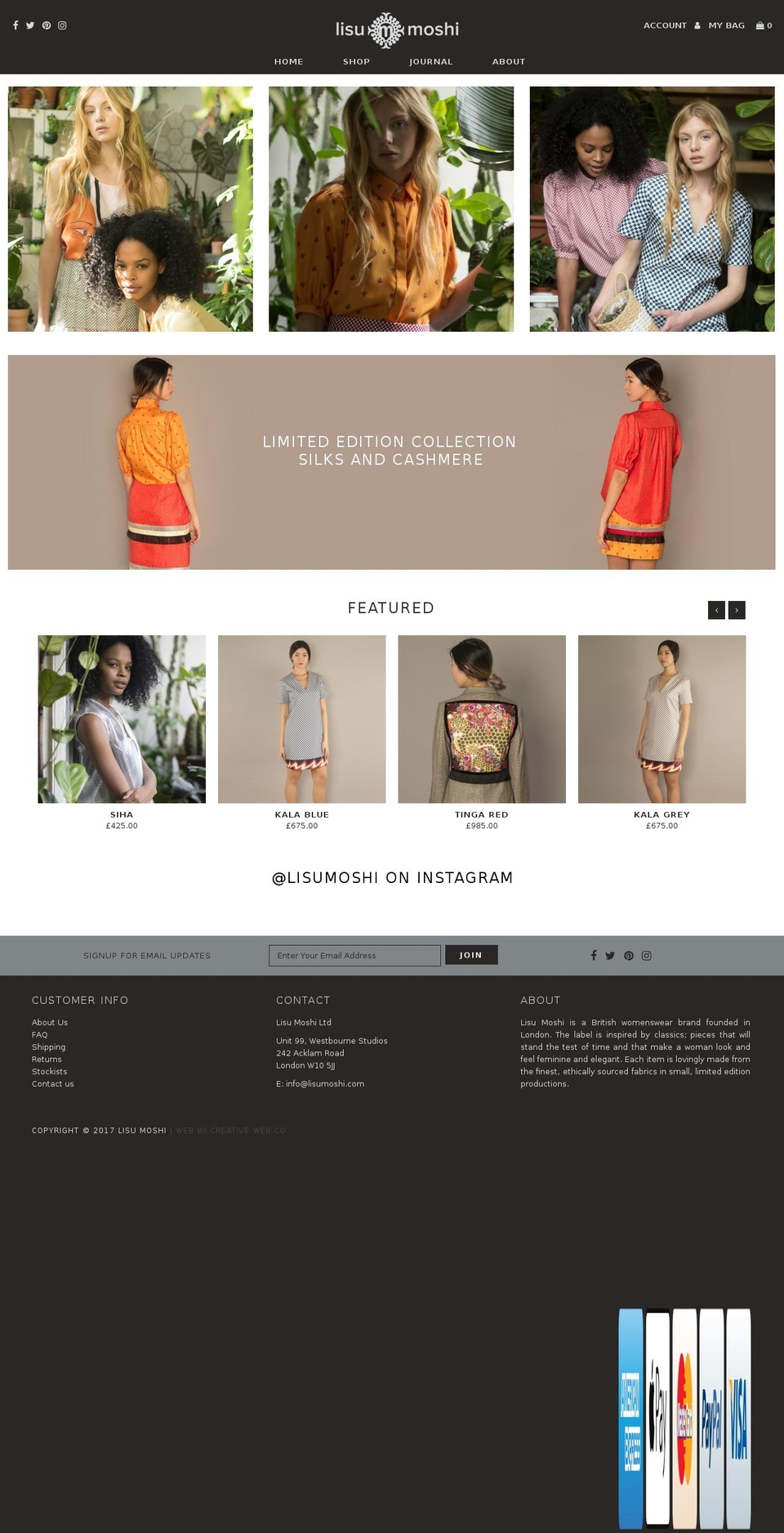 lisumoshi.com shopify website screenshot