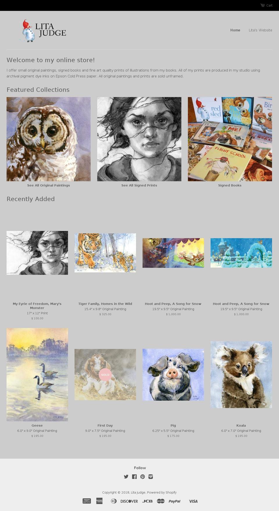 litajudgeshop.com — Shopify storefront screenshot