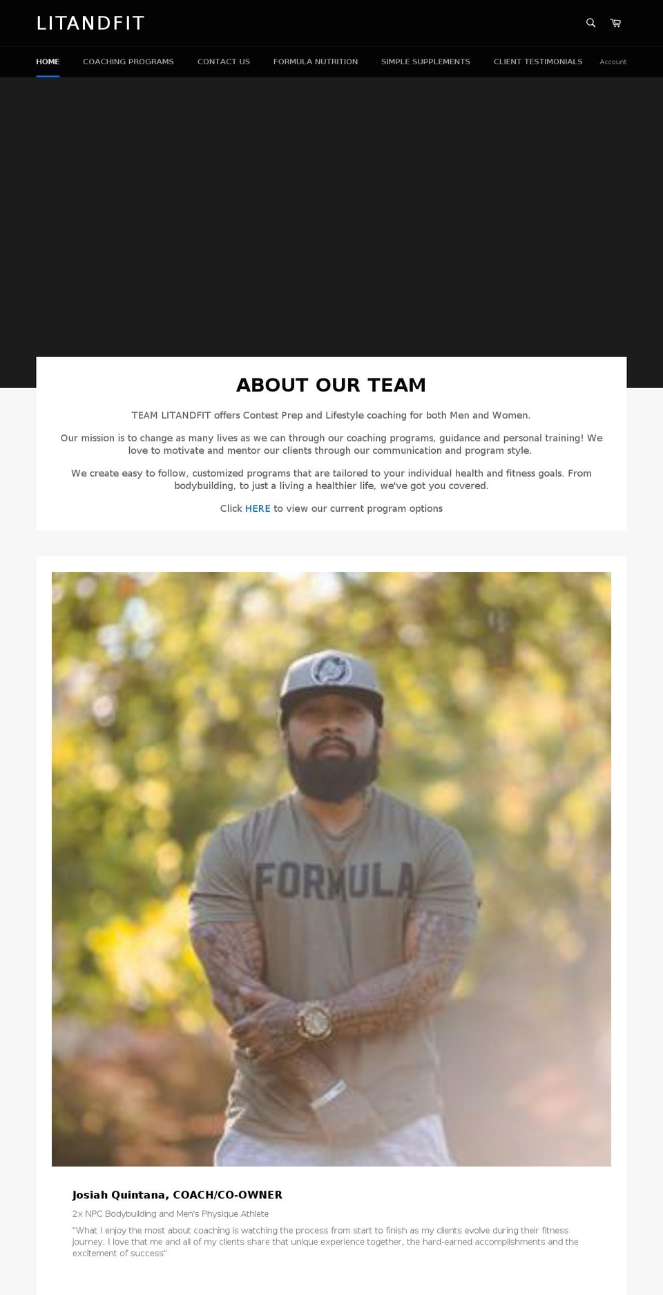 litandfit.com — Shopify storefront screenshot