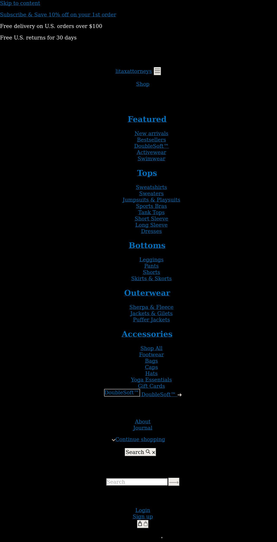 litaxattorneys.com shopify website screenshot