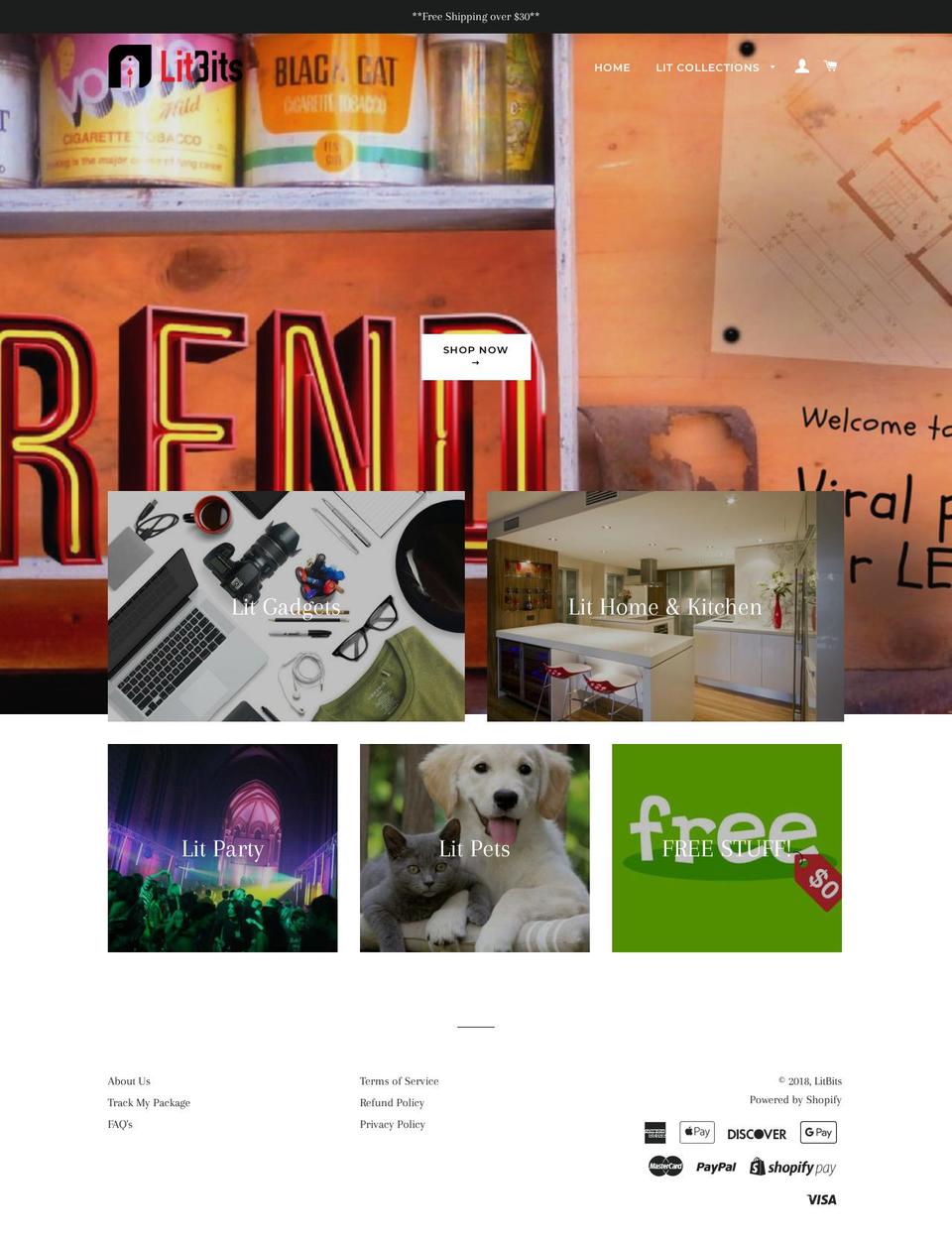 litbits.net shopify website screenshot