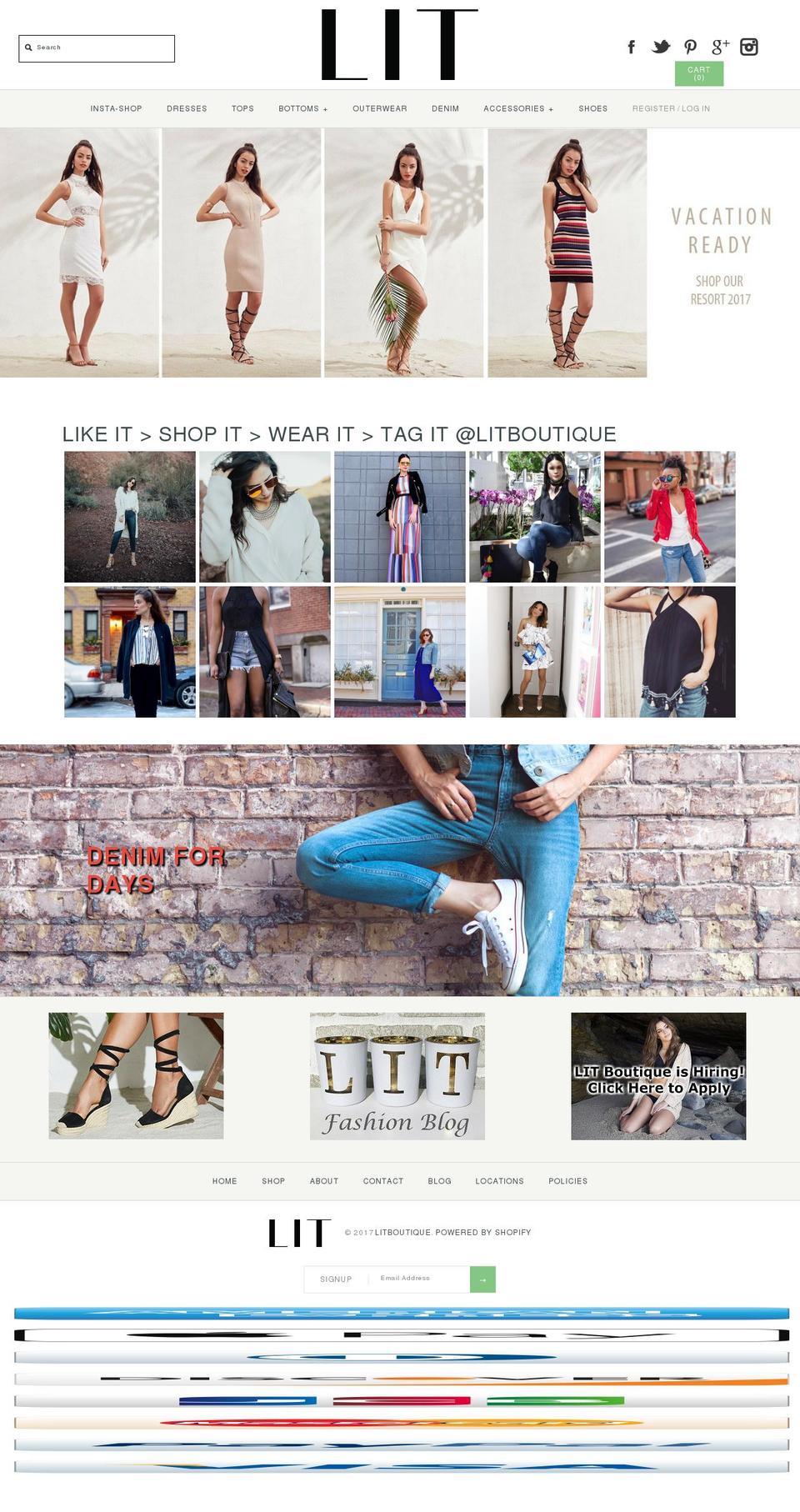 litboutique.com shopify website screenshot