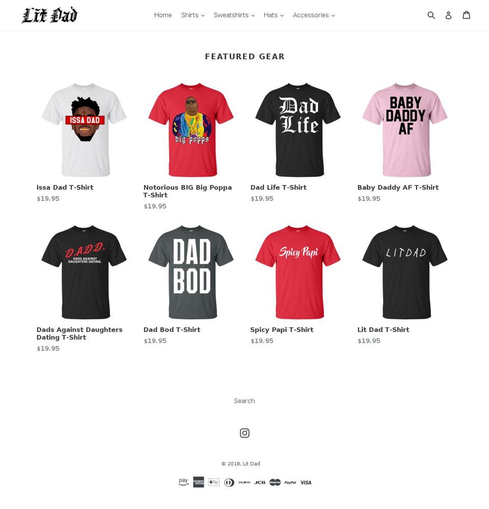 litdad.com — Shopify storefront screenshot