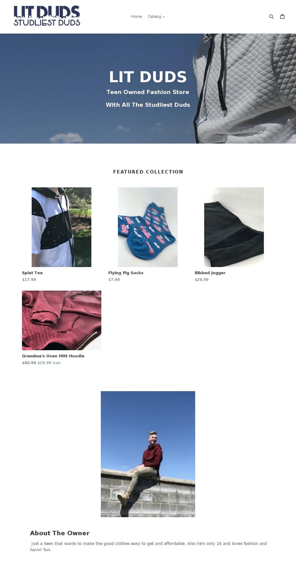 litduds.com — Shopify storefront screenshot