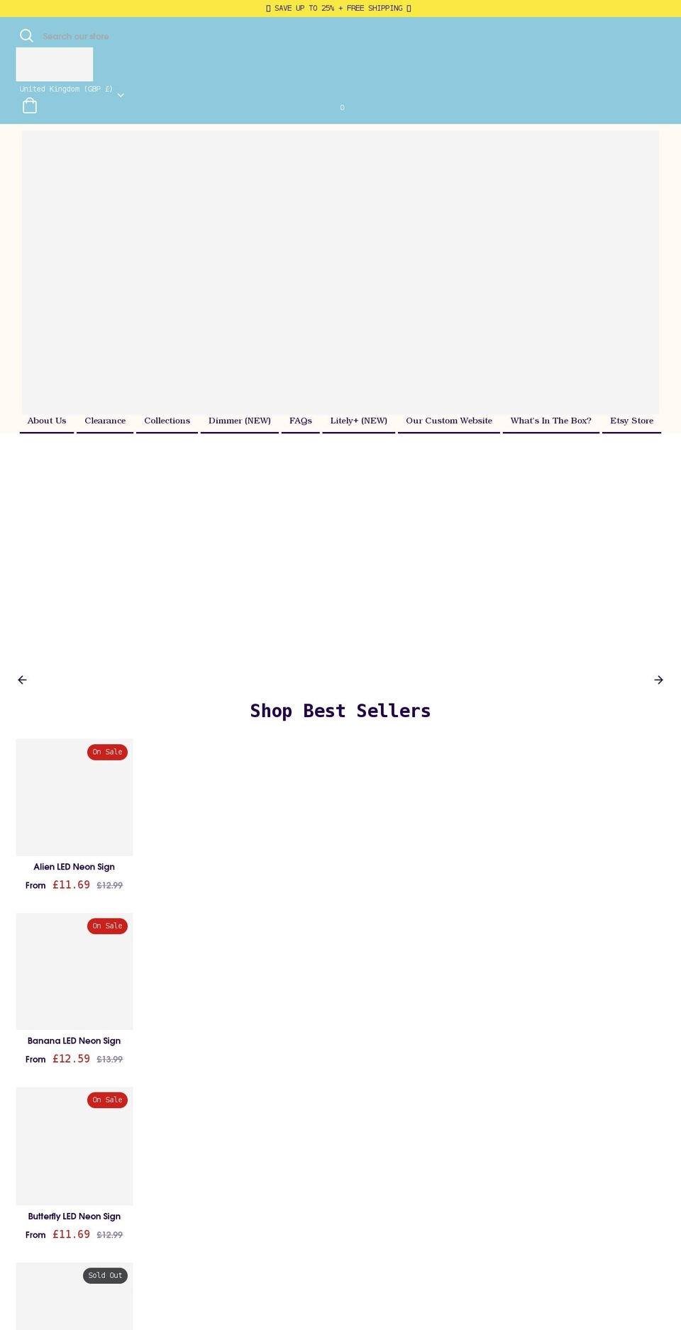 litely.co.uk shopify website screenshot