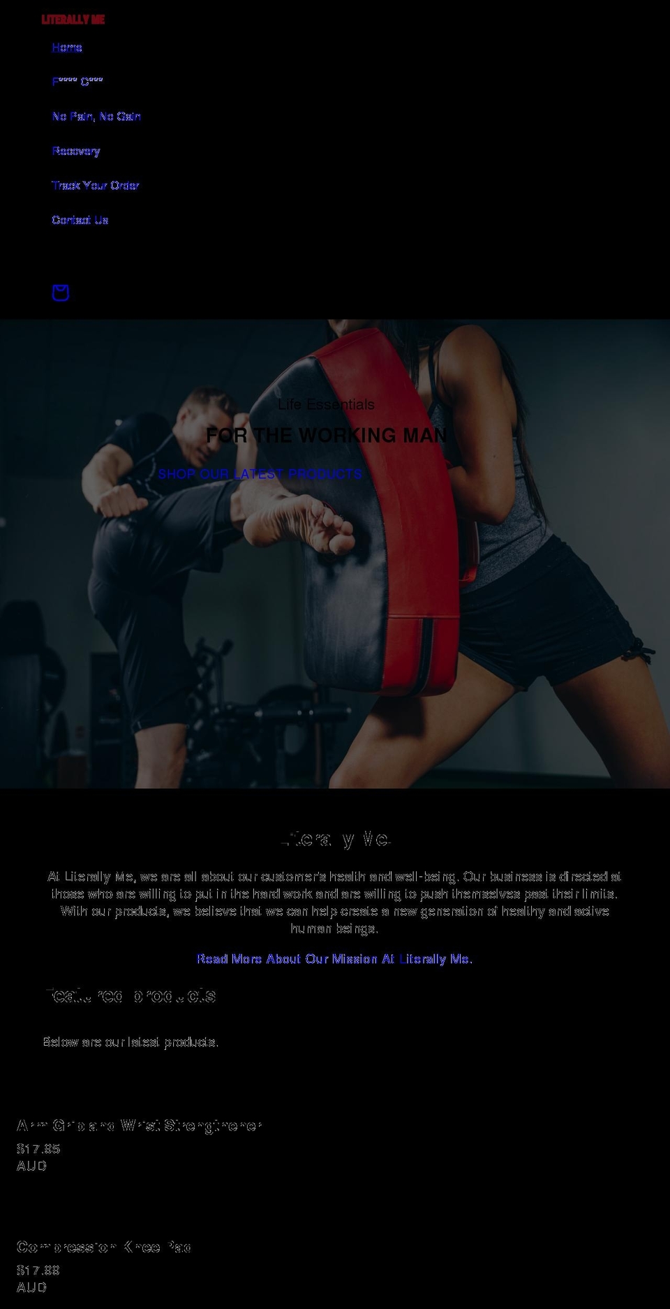 literallyme.net shopify website screenshot