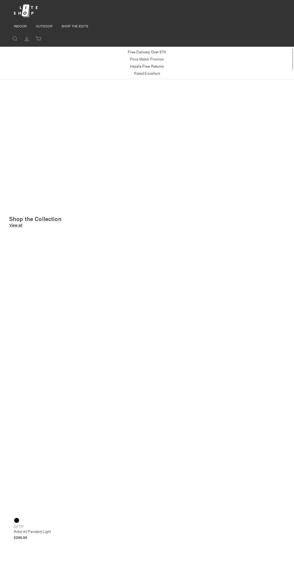 liteshop.co.uk shopify website screenshot