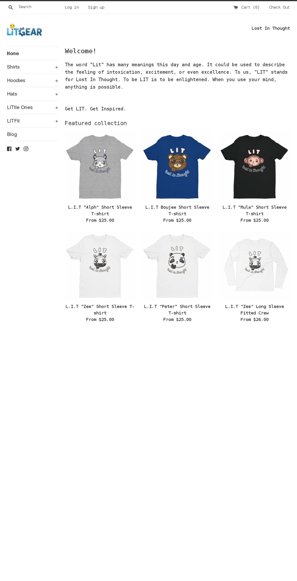 litgearnj.com shopify website screenshot