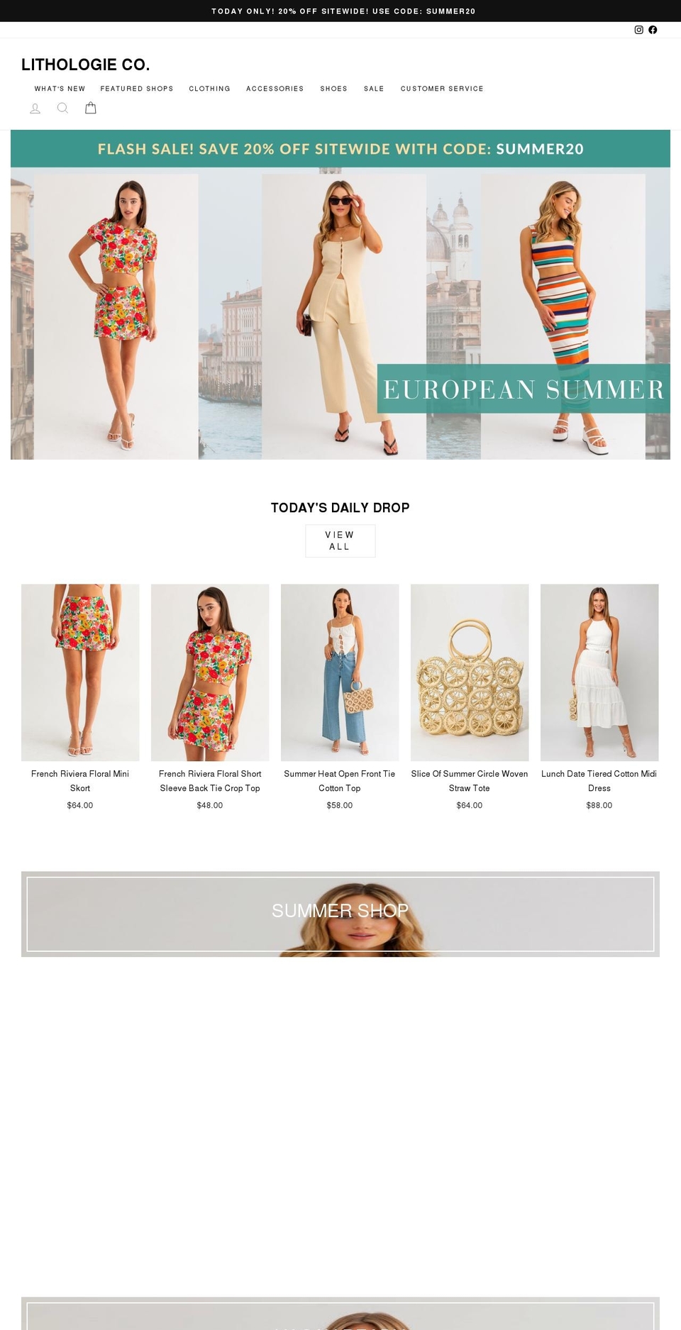 lithologieco.com shopify website screenshot