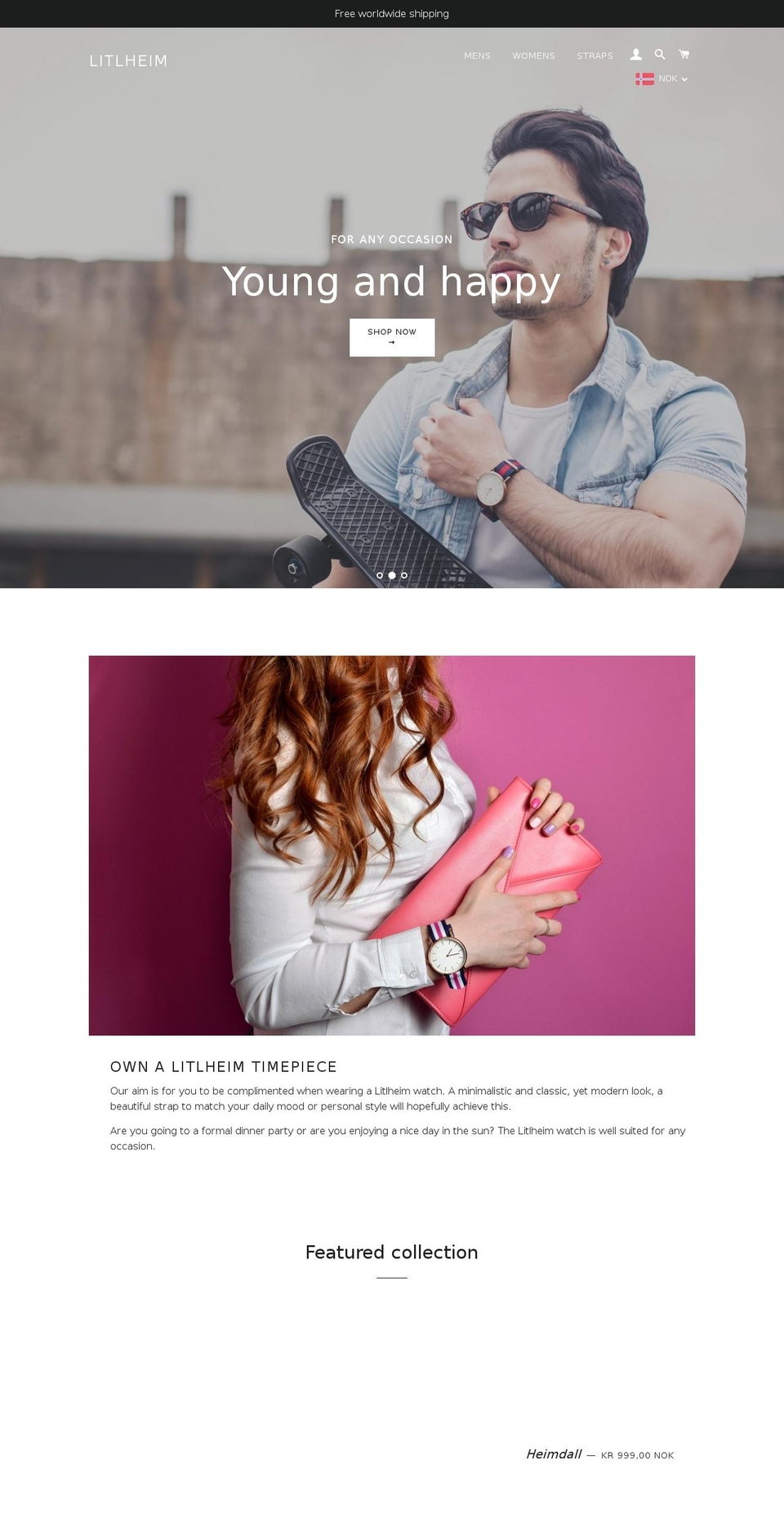 litlheim.com — Shopify storefront screenshot