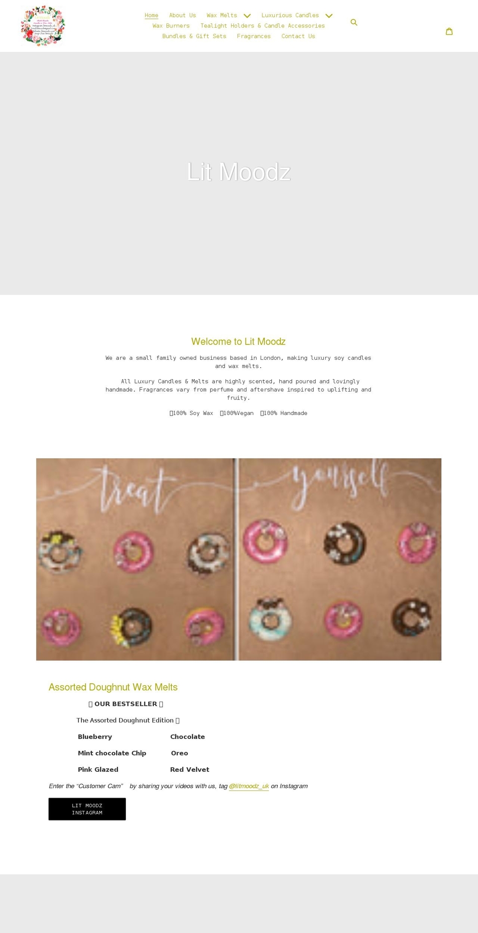 litmoodz.com shopify website screenshot